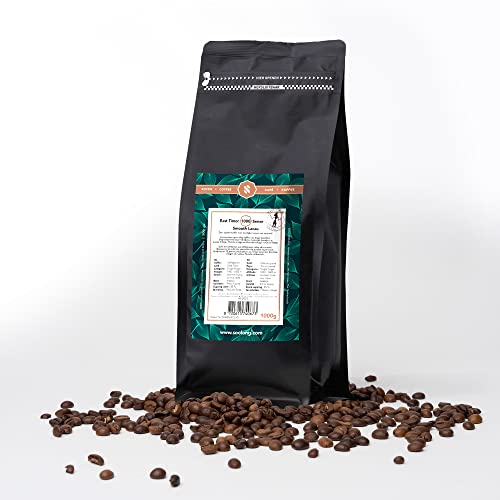 Soolong Sense East Timor No1000 Kaffeebohnen Smooth Lacau - Kaffeespezialität Arabica mittlere Röstung mit reichem würzigem Geschmack mit köstlichen Untertönen von Karamell - Beutel 1kg von Soolong