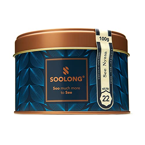 Soolong Nr. 22 Premium Oolong Tee aus Malawi - Rein und zart blumig - Nachhaltiger loser Tee - Dose 100g - Sense Malawi von Soolong