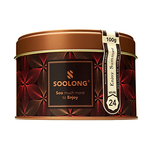 Soolong Nr. 24 Premium Weißer Tee aus Malawi - Tropisch-fruchtiger Geschmack von Mango, Waldfrucht und Limettenblüte - Nachhaltiger loser Tee - Dose 100g - Genuss aus Malawi von Soolong