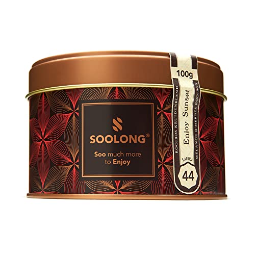 Soolong Enjoy South Africa Nr44 Rooibos and Basil Tea - Weich, süß und leicht frisch - Zitronengras, Basilikum und Kornblumen - Nachhaltiger loser Tee - Premium Tee aus Südafrika - Dose 100g von Soolong