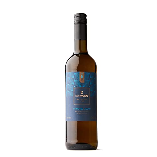 Soolong See T-Vino Assam - Alkoholfreier Wein - Hergestellt aus Weißwein mit Assam-Tee - Fruchtig und tropisch - Flasche 750ml von Soolong