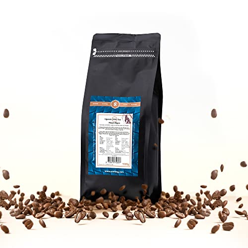 Soolong Sense Uganda No2000 Kaffeebohnen Mount Elgon - Spezialitätenkaffee Arabica mittlere Röstung, mittelkräftig und aromatisch mit frischen süßen Untertönen. - Beutel 1kg von Soolong