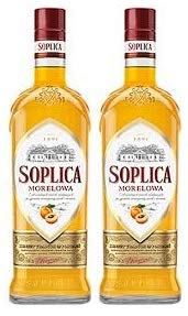 2 Flaschen Soplica Aprikose/Morelowa Likör aus Polen a 0,5L 30% Vol. (2 x 0.5L) von Soplica