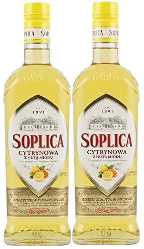 2 Flaschen Soplica Zitrone mit Honig Likör aus Polen a 0,5L 30% Vol. (2 x 0.5L) von Soplica