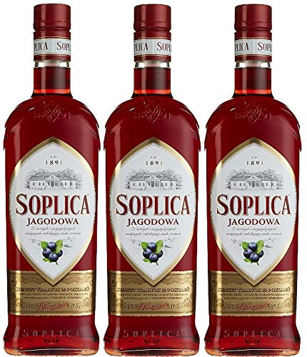 3 Flaschen Soplica Heidelbeere/Jagodowa a 0,2 L 30% vol. von Soplica