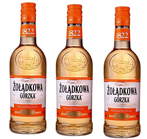 3 Flaschen Zoladkowa Gorzka Traditional Wodka 36% Vol. Polnischer Vodka a 0,5L von Soplica