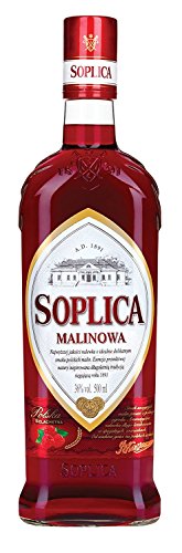 6 Flasche Soplica Himbeere Malinowa aus Polen a 0,5L Alkoholgehalt 30% Vol. von Soplica