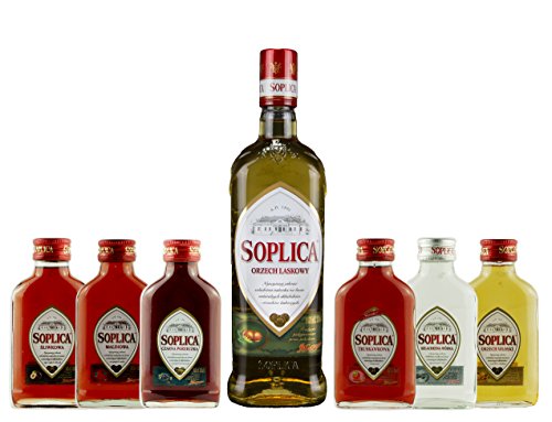 Geschenkset Soplica Nuss | Polnischer Wodka/Likör | 1 x 0,5 Liter, 6 x 0,1 Liter von Soplica