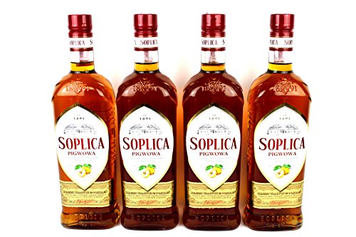 Soplica Pigwowa (Quitta) Likör aus Polen (4 x 0.5 l) 30% von Soplica