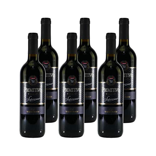 Soprano Primitivo Puglia IGT - Italienischer Rotwein (6 x 0,75L) von Soprano