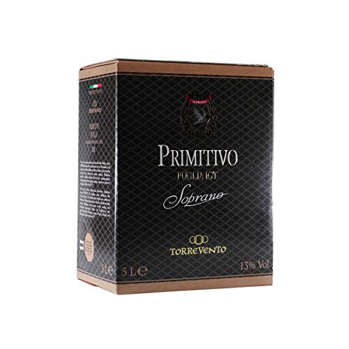 Soprano Primitivo Puglia IGT - Italienischer Rotwein -trocken- 5,0L BIB von Soprano