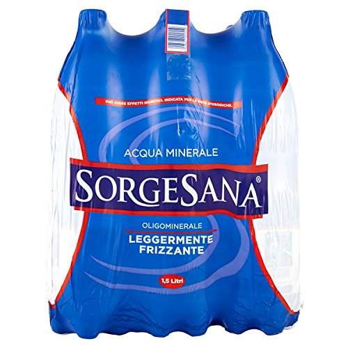 Sorgesana - Mineralwasser, leicht sprudelnd, 1,5 l (6 Stück) von Sorgesana