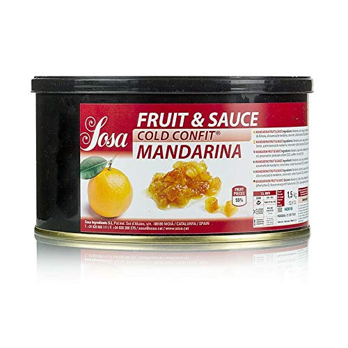 Cold Confit - Mandarine, Fruit & Sauce, mit Schale, 1,5 kg von Sosa Ingredients S.L.