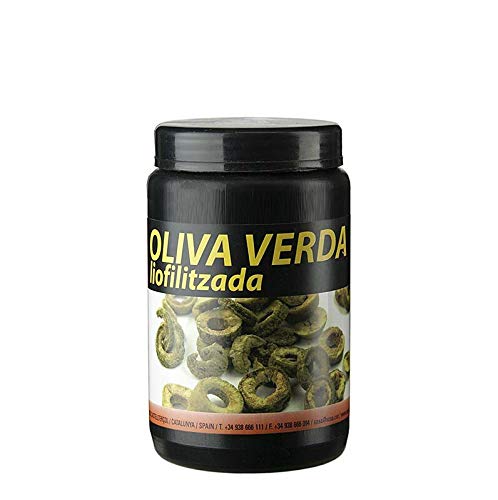 Gefriergetrocknete Oliven, grün, in Scheiben geschnitten, 100g von Sosa Ingredients S.L.