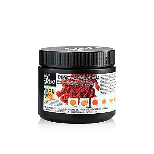 Lebensmittelfarbe Natürlich, Puder, Orange, fett- & wasserlöslich, Sosa, 200 g von Sosa