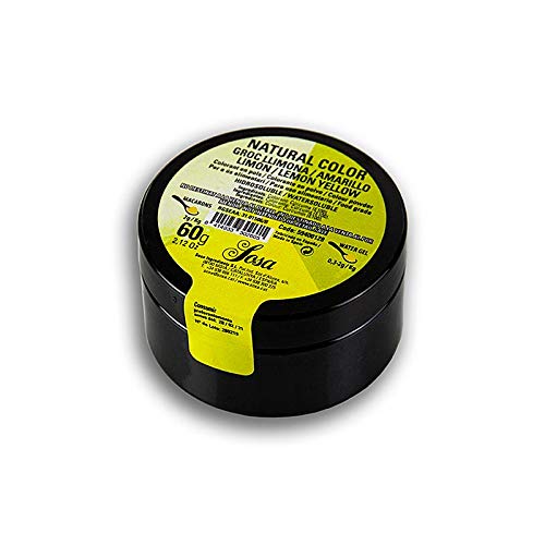 Lebensmittelfarbe Natürlich, Puder, Zitronengelb, fett- & wasserlöslich, 60g. Lebensmittelfarbe Natürlich, Puder, Zitronengelb, fett- & wasserlöslich, 60g. von Sosa