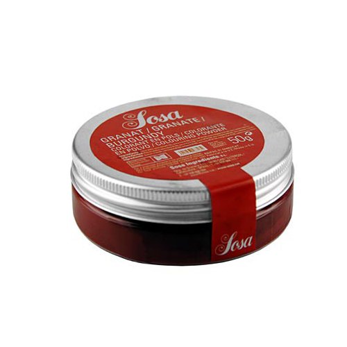 SOSA Lebensmittelfarbe, granat-/burgunderrot, wasserlösliches Puder, 50g. SOSA Lebensmittelfarbe, granat-/burgunderrot, wasserlösliches Puder, 50g. von Sosa