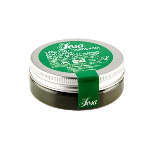 SOSA Lebensmittelfarbe, kiwigrün, wasserlösliches Puder, 50g. von Sosa