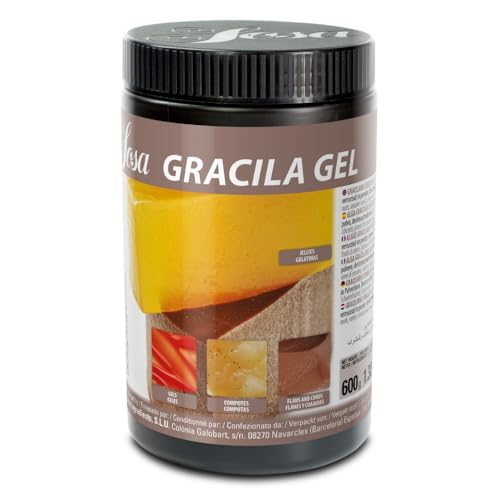 Sosa GRACILA GEL - Geliermittel 100% pflanzlichen Ursprungs - Gracilaria-Pulver - 600 g - Professionelle Verwendung von Sosa