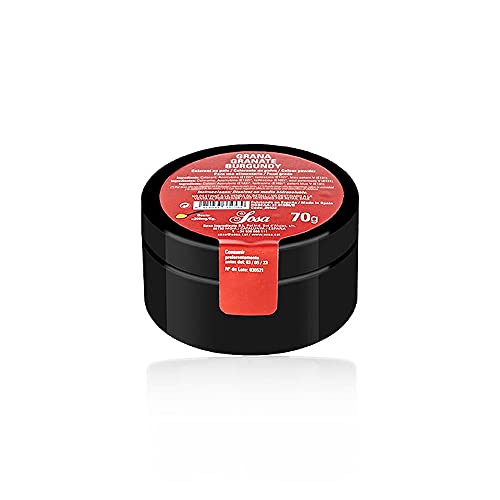 Sosa Lebensmittelfarbe Granat/Burgunderrot Puder, wasserlöslich, 70 g Sosa Lebensmittelfarbe Granat/Burgunderrot Puder, wasserlöslich, 70 g von Sosa