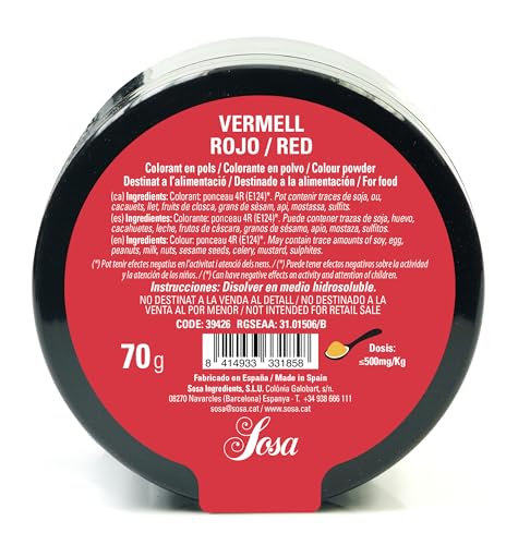 Sosa Lebensmittelfarbe Minzgrün, Puder, wasserlöslich (39430), 70 g von Sosa