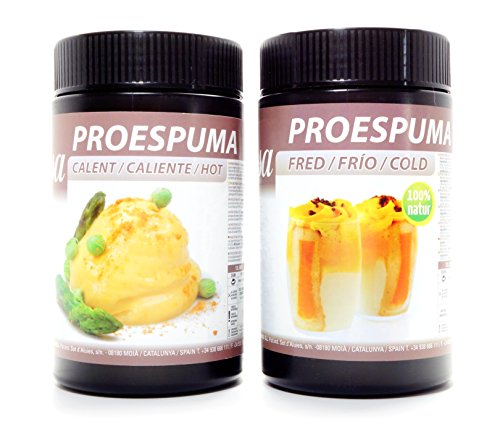 Sosa ProEspuma Set: 1x Pro Espuma kalt (cold für Kalte Schäume), 700g und 1x Pro Espuma Heiß (hot für heisse Espumas) 500g von Sosa