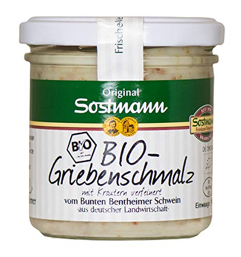 Griebenschmalz vom Bunten Bentheimer Schwein, Bio (140 g) von Sostmann