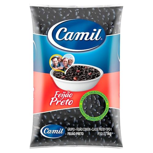 Camil Feijão Preto 1kg | Hochwertige Schwarze Bohnen aus Brasilien | Perfekt für traditionelle Gerichte wie Feijoada und Salate | Reich an Protein und Ballaststoffen | Vegan und Glutenfrei Camil Feijão Preto 1kg | Hochwertige Schwarze Bohnen aus Brasilien | Perfekt für traditionelle Gerichte wie Feijoada und Salate | Reich an Protein und Ballaststoffen | Vegan und Glutenfrei von Soul Mantra
