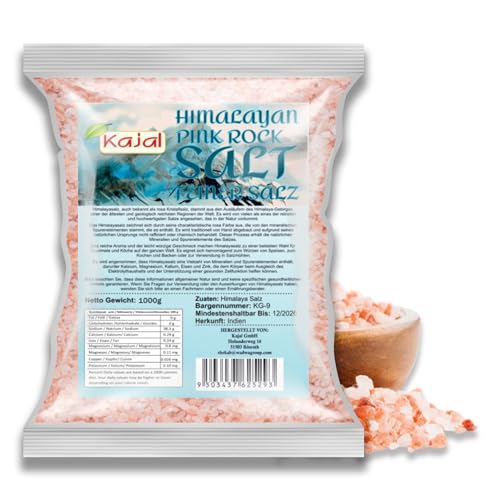 Himalaya Salz, rosa Kristallsalz, pinkes Salz, Badesalz (feiner Salz, 1kg) von Soul Mantra
