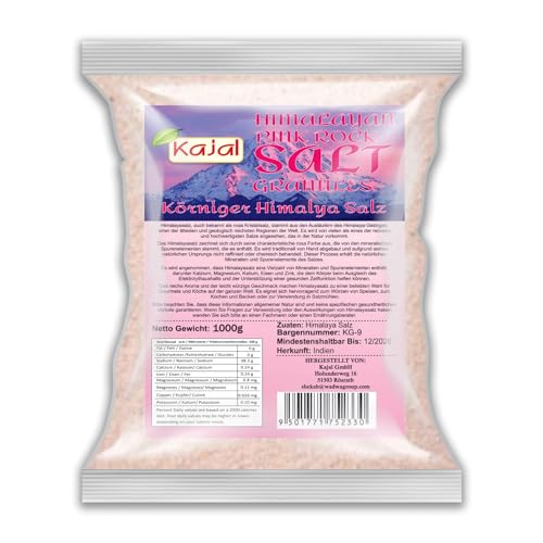 Himalaya Salz, rosa Kristallsalz, pinkes Salz, Badesalz (grober Salz, 1kg) von Soul Mantra