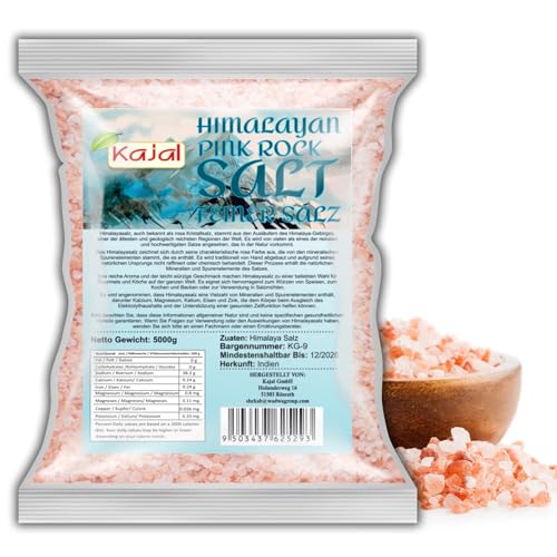 Himalaya Salz, rosa Kristallsalz, pinkes Salz, Badesalz (grober Salz, 5kg) von Soul Mantra
