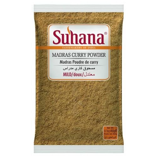 Suhana Madras Curry Pulver 100g – Hochwertige Gewürzmischung mit Koriander, Chili, Kardamom, Salz, Piment, Kurkuma & mehr – Perfekt für authentische indische Küche Suhana Madras Curry Pulver 100g – Hochwertige Gewürzmischung mit Koriander, Chili, Kardamom, Salz, Piment, Kurkuma & mehr – Perfekt für authentische indische Küche von Soul Mantra