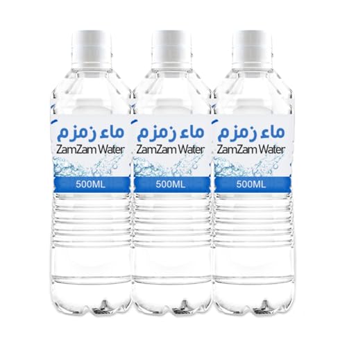 Zam Zam Wasser, Makkah Al Mukarramah, Zemzem Suyu, Zamzam, Quellwasser, Brunnenwasser, Heilwasser, 500ml - Reines und natürliches Wasser aus der heiligen Stadt Mekka (6er Packung) von Soul Mantra