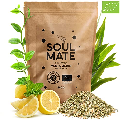 Soul Mate Orgánica Energia 0,5 kg | Organisches Yerba Mate aus Brasilien 500 g | Yerba Mate + Minze & Zitrone | Belebende Fusion | Ideal für Kälte und Wärme von Soul Mate