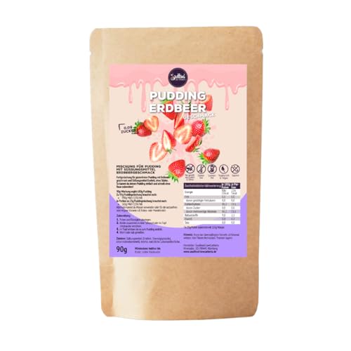 Pudding Pulver Erdbeer für 680g Pudding I Ohne Zuckerzusatz - ohne Stärke Pudding Pulver Erdbeer für 680g Pudding I Ohne Zuckerzusatz - ohne Stärke von Soulfood LOW CARBERIA