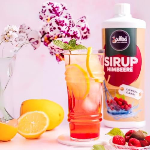 Zero-Sugar Sirup Himbeere 1 Liter von Soulfood LowCarberia Zero-Sugar Sirup Himbeere 1 Liter von Soulfood LowCarberia von Soulfood LOW CARBERIA