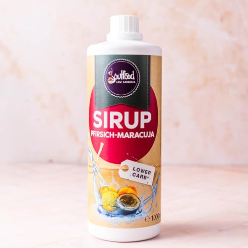 Zero-Sugar Sirup Pfirsich Maracuja 1 Liter von Soulfood LowCarberia Zero-Sugar Sirup Pfirsich Maracuja 1 Liter von Soulfood LowCarberia von Soulfood LowCarberia