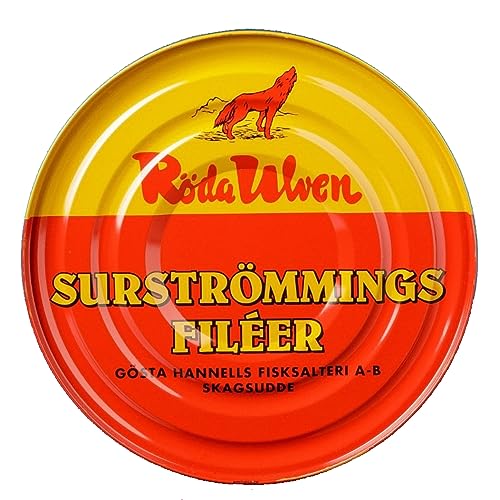 Surströmming Fisch FILET Dose Stinkefisch Surstroemming schwedischer | Geschenke für Männer | Gammelfisch fermentierter Fisch Schweden Ulven Stinkfisch Spezialitäten von Soulgoods
