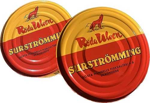 2x Röda Surströmming Hering - Röda Ulven 300g Dose - Made in Sweden - DAS ORIGINAL (2x Hering - je 300g) von Soulgoods