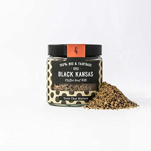 Black Kansas Bio Pfeffer beef rub - 75 g von Soulspice