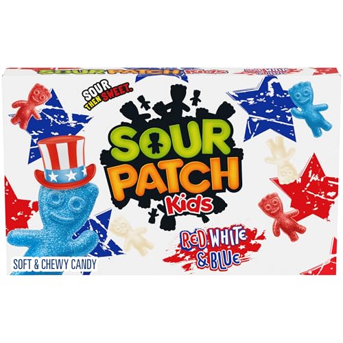 SOUR PATCH KIDS Rote, weiße und blaue weiche und kauige Süßigkeiten, 87 ml SOUR PATCH KIDS Rote, weiße und blaue weiche und kauige Süßigkeiten, 87 ml von Sour Patch Kids