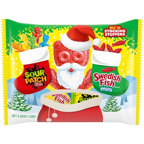 SOUR PATCH KIDS and Swedish Fish Mini Holiday Candy Variety Pack, 22 Snack Packs SOUR PATCH KIDS and Swedish Fish Mini Holiday Candy Variety Pack, 22 Snack Packs von Sour Patch Kids