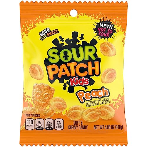 Sour Patch Kids Pfirsichfarben, 140 g Beutel Sour Patch Kids Pfirsichfarben, 140 g Beutel von Sour Patch Kids