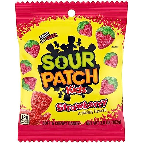 Sour Patch Kids | Strawberry 102g, Fruchtgummi, amerikanische Süßigkeiten, USA Sour Patch Kids | Strawberry 102g, Fruchtgummi, amerikanische Süßigkeiten, USA von Sour Patch Kids