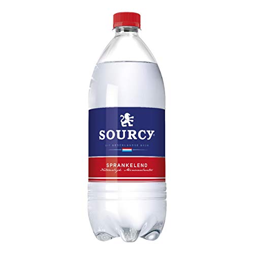 Sourcy Rotes Mineralwasser mit Kohlensäure 12 PET-Flaschen x 1,1 Liter von Sourcy