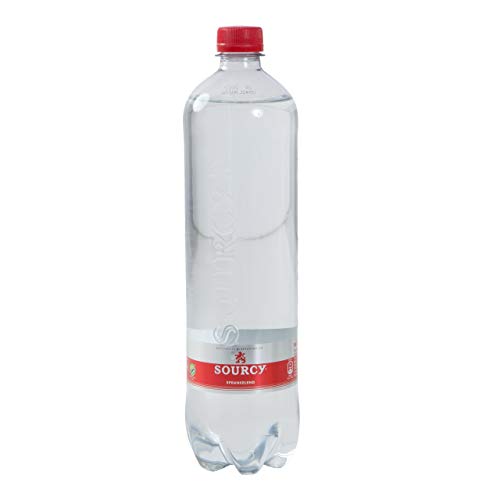 Sourcy Rotes Mineralwasser mit Kohlensäure 6 PET-Flaschen x 1 Liter von Sourcy