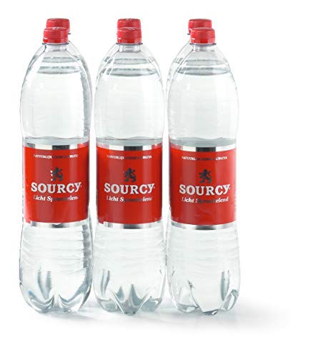 Sourcy Rotes Mineralwasser mit Kohlensäure Multipack 6 PET-Flaschen x 1,5 Liter von Sourcy