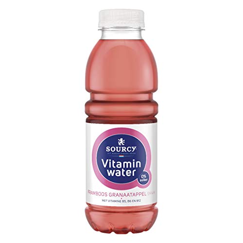 Sourcy Vitamin Wasser Himbeer-Granatapfel 0% Zucker - 6 PET-Flaschen x 50 cl von Sourcy