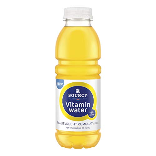 Sourcy Vitamin Wasser Passionsfrucht Kumquat 0% Zucker - 6 PET-Flaschen x 50 cl von Sourcy