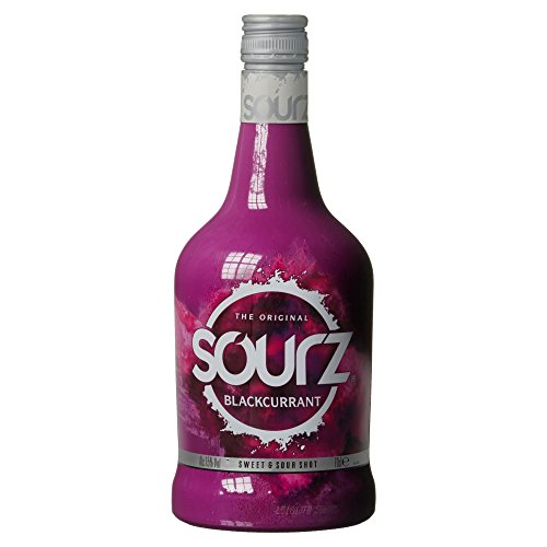 Sourz Blackcurrant | süß-saurer Partylikör | 15 % vol |700 ml Einzelflasche von Sourz